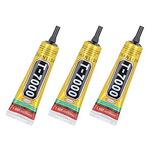 mcare t-7000 glue multipurpose adhesive black glue sealant clear fabric mobile phone screen repair diy jewelry art and resin crafts bag decoration pack of 3