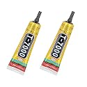 Mcare T-7000 Glue Multipurpose Adhesive Black Glue Sealant Clear Fabric, Mobile Phone Screen Repair, DIY Jewelry, Art and Resin Crafts, Bag Decoration. (Pack Of 2)