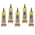 Mcare T-7000 Glue Multipurpose Adhesive Black Glue Sealant Clear Fabric, Mobile Phone Screen Repair, DIY Jewelry, Art and Resin Crafts, Bag Decoration. (Pack Of 5)
