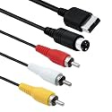 Mcbazel AV Cable for Sega Dreamcast, Composite RCA Audio Video Cord Compatible with Sega Dreamcast - 1.7M/5.58FT