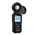 Mcbazel Digital Illuminance Meter, 200,000 Lux Meter, LCD Display, Portable, Lux Meter, Brightness Measurement, Photography, Plant Development, Lighting Management, Research Experiments, Works in