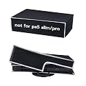Mcbazel Horizontal Dust Cover for PS5 Console, 1680D Oxford Cloth Anti-Scratch Waterproof Dust Case with Back Cable Port for PlayStation 5 Console (NOT for PS5 Slim/Pro)- Black with White Line