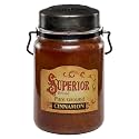 McCall’s Candles | Cinnamon | 26 oz Scented Candle | USA-Poured | Vintage Rustic Jar with Carrying Handle | Bold &amp; Spicy Red-Hot Fragrance