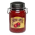 McCall’s Candles | Fresh Apple | 26 oz Scented Candle | USA-Poured | Vintage Rustic Jar with Carrying Handle | Crisp Macintosh Apple Fragrance
