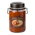 McCall’s Candles | Ginger Peach | 26 oz Scented Candle | USA-Poured | Vintage Rustic Jar with Carrying Handle | Sweet Peach, Brown Sugar &amp; Ginger Spice Fragrance