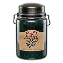 McCall’s Candles | Under the Mistletoe | 26 oz Scented Candle | USA-Poured | Vintage Rustic Jar with Carrying Handle | Holiday Balsam, Cinnamon &amp; Clove Fragrance