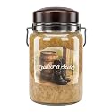 McCall’s Candles | Leather &amp; Scotch | 26 oz Classic Jar Candle | USA-Poured | Rustic Jar with Carrying Handles | Leather &amp; Scotch Fragrance