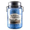 McCall’s Candles | Mahogany & Teakwood | 26 oz Scented Candle | USA-Poured | Vintage Rustic Jar with Carrying Handle | Soft Timber, Herbs & Floral Blend