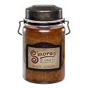 McCall’s Candles | S’Mores | 26 oz Scented Candle | USA-Poured | Vintage Rustic Jar with Carrying Handle | Toasted Marshmallow, Chocolate &amp; Graham Cracker Fragrance