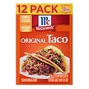McCormick Taco Seasoning Mix, Original, No MSG Added, No Dairy Ingredients, Simple &amp; Clean Ingredient Statement, Made with McCormick Spices, For Tacos, Nachos, Fajitas and More, 12 Ounce (Pack of 6)