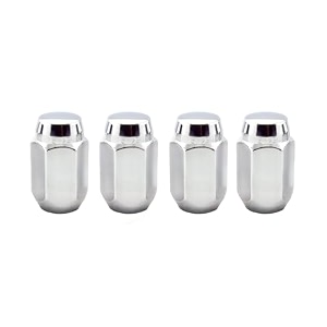 mcgard 64002 chrome cone seat style lug nuts m12 x 15 thread size - set of 4