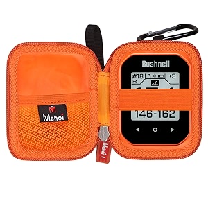 mchoi golf gps storage case suitable for bushnell phantom 2 handheld gps phantom golf gps shockproof golf rangefinder protective case orange case only