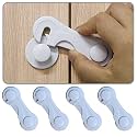 Cabinet Door Locks for Baby Safety Proofing, Door Locks with Adhesive, for Drawer Cupboards Fridge Oven Closet &amp; Pantry, Childproof Door Latch for Protecting Kids Toddler and Infant,Pack of 10