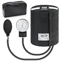 MCP Healthcare Aneroid Arm Blood Pressure Monitor Sphygmomanometer - Manual Blood Pressure Monitor (Black)