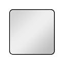 MCS Master &amp; Co. Metal Square Mirror, 24x24, Black, for Bathroom &amp; Bedroom