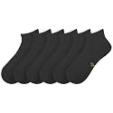 +MD Bamboo Viscose Ankle Socks for Women and Men, Smell Control Breathable Cushioned Sole Casual 6 Pairs