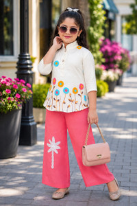 Mdmongaldresses Girls Festive Party Kurta and
