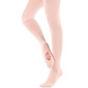 MdnMd Girls' Women's Ballet Tights Ultra Soft Convertible Dance Leggings Transition Tights for Toddler Kids Adult