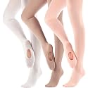 MdnMd Girls' Women's Ballet Tights Ultra Soft Convertible Dance Leggings Transition Tights for Toddler Kids Adult