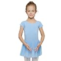 MdnMd Toddler Ballet Leotards for Girls Dance Leotards with Skirt Gymnastic Ballerina Outfit Dress Classic Short Sleeve