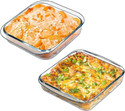 MDNSHO Borosilicate Glass serving bowl Tray Container