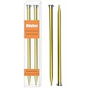 Mdoker 13.8 Inch Anodized Aluminum Knitting Needles,Colored Straight Single Pointed Metal Sweater Knitting Needle for DIY Knitting Projects,Size US 15(10mm)