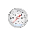 MEASUREMAN 1.5" Liquid Filled Fuel Pressure Gauge, 0-60 PSI Range for Accurate Tuning - Stainless Steel Case with a 1/16" NPT Center Back Mount