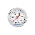 MEASUREMAN 1.5" Liquid Filled Fuel Pressure Gauge, 0-100 PSI Range for Accurate Tuning - Stainless Steel Case with a 1/16" NPT Center Back Mount