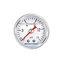 MEASUREMAN 1.5" Liquid Filled Fuel Pressure Gauge, 0-15 PSI Range for Accurate Tuning - Stainless Steel Case with a 1/16" NPT Center Back Mount