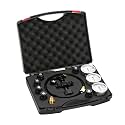 MEASUREMAN Nitrogen Accumulator Charging Kit, 1500-6000 PSI with 3 Precision Gauges, 6 Adapters for M28*1.5, UNF 5/8 & 1/2, Professional Hydraulic Tool Set for Pressure Testing