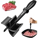 Meat Chopper, Hamburger Grinder, Premium Heat Resistant Smasher for Ground Beef, Burger Grinder Nylon Potato Mix Tool, Meat &amp; Poultry Tenderizers (Black)