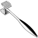 Meat Tenderizer Mallet Stainless Steel, Premium Meat Hammer Tenderizer, Kitchen Meat Mallet for Chicken, Conch, Veal Cutlets, Beef & Steak, Meat Pounder Flattener, Non-Slip Grip