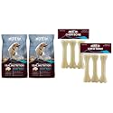 Meat Up Adult Dog Food, 10 kg (Buy 1 Get 1 Free) &amp; Pressed Chew Bones, Dog Treats, 6 inches - Pack of 3 Bones (Buy 1 Get 1 Free)