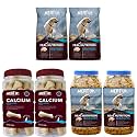 Meat Up Adult Dog Food, 10 kg (Buy 1 Get 1 Free) &amp; Chicken Flavour Real Chicken Biscuit, 1kg &amp; Calcium Bone Jar, Dog Supplement Treats - 240 g, 30 Pieces