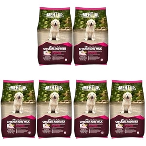 meat up chicken and milk puppy dry dog food 3kg buy 1 get 1 free pack of 3