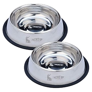 meat up stainless steel dog feeding bowl 850 ml buy 1 get 1 free