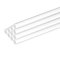 MECCANIXITY 10 Pcs Acrylic Round Rods 9/32" x 10" Clear Acrylic Dowel Rods Sticks Plastic Sticks Strip for Model Making DIY Crafts Lighting Gardening Decorations - 7mm x 250mm