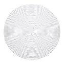 MECCANIXITY 10pcs 8" Plastic Mesh Canvas Sheet 13 Count Round Needlepoint Blank Canvas for Embroidery Knit Crochet Acrylic Yarn Crafting, White