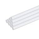 MECCANIXITY 10pcs Acrylic Round Rods 1/8" x 12" Clear Acrylic Dowel Rods Sticks Plastic Sticks Strip for DIY Crafts Lighting Gardening Decorations - 3mm x 300mm