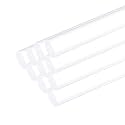 MECCANIXITY 10pcs Acrylic Round Rods 3/8" x 12" Clear Acrylic Dowel Rods Sticks Plastic Sticks Strip for DIY Crafts Lighting Gardening Decorations - 10mm x 300mm