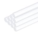 MECCANIXITY 10pcs Acrylic Round Rods 5/16" x 12" Clear Acrylic Dowel Rods Sticks Plastic Sticks Strip for DIY Crafts Lighting Gardening Decorations - 8mm x 300mm