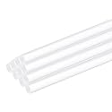 MECCANIXITY 10pcs Acrylic Round Rods 5/64" x 10" Clear Acrylic Dowel Rods Sticks Plastic Sticks Strip for DIY Crafts Lighting Gardening Decorations - 2mm x 250mm