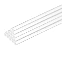 MECCANIXITY 15 Pcs Acrylic Round Rods 5/32" x 10" Clear Acrylic Dowel Rods Sticks Plastic Sticks Strip for Model Making DIY Crafts Lighting Gardening Decorations - 4mm x 250mm