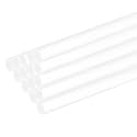 MECCANIXITY 4pcs Acrylic Round Rods 23/64" x 10" Clear Acrylic Dowel Rods Sticks Plastic Sticks Strip for DIY Crafts Lighting Gardening Decorations - 9mm x 250mm