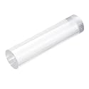 MECCANIXITY 1pcs Acrylic Round Rods 1" x 4" Clear Acrylic Dowel Rods Sticks Plastic Sticks Strip for DIY Crafts Lighting Gardening Decorations - 25mm x 100mm