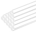 MECCANIXITY 20 Pcs Acrylic Round Rods 23/64" x 12" Clear Acrylic Dowel Rods Sticks Plastic Sticks Strip for Model Making DIY Crafts Lighting Gardening Decorations - 9mm x 300mm