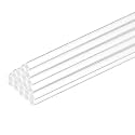 MECCANIXITY 20 Pcs Acrylic Round Rods 5/32" x 10" Clear Acrylic Dowel Rods Sticks Plastic Sticks Strip for Model Making DIY Crafts Lighting Gardening Decorations - 4mm x 250mm
