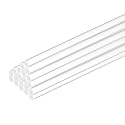 MECCANIXITY 20 Pcs Acrylic Round Rods 5/32" x 12" Clear Acrylic Dowel Rods Sticks Plastic Sticks Strip for Model Making DIY Crafts Lighting Gardening Decorations - 4mm x 300mm
