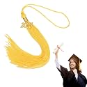 MECCANIXITY Graduation Tassel 2025, Gold Tassels with 2025 Year Gold Date Charms Academic Graduation Charm Cap Decorations Party Decorations
