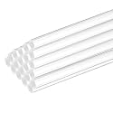MECCANIXITY 25 Pcs Acrylic Round Rods 9/32" x 10" Clear Acrylic Dowel Rods Sticks Plastic Sticks Strip for Model Making DIY Crafts Lighting Gardening Decorations - 7mm x 250mm